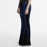 Goth gradient printed flared pants