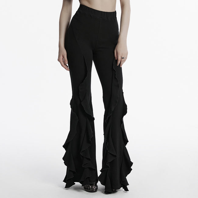 Gothic daily flared pants