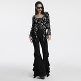 Gothic daily flared pants