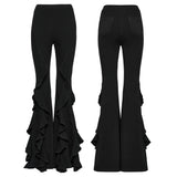 Gothic daily flared pants
