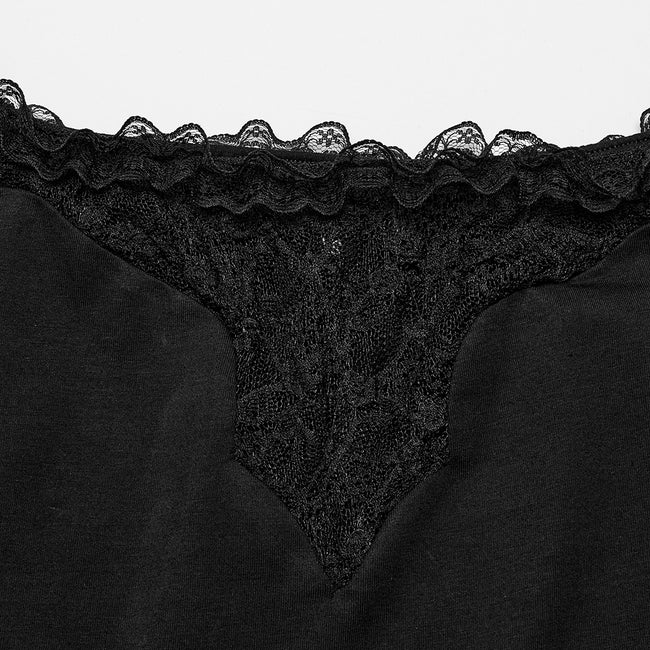 Gothic off shoulder lace corp Top