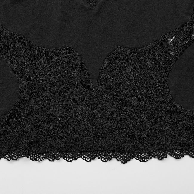 Gothic off shoulder lace corp Top