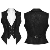 Goth Academy style lapel vest