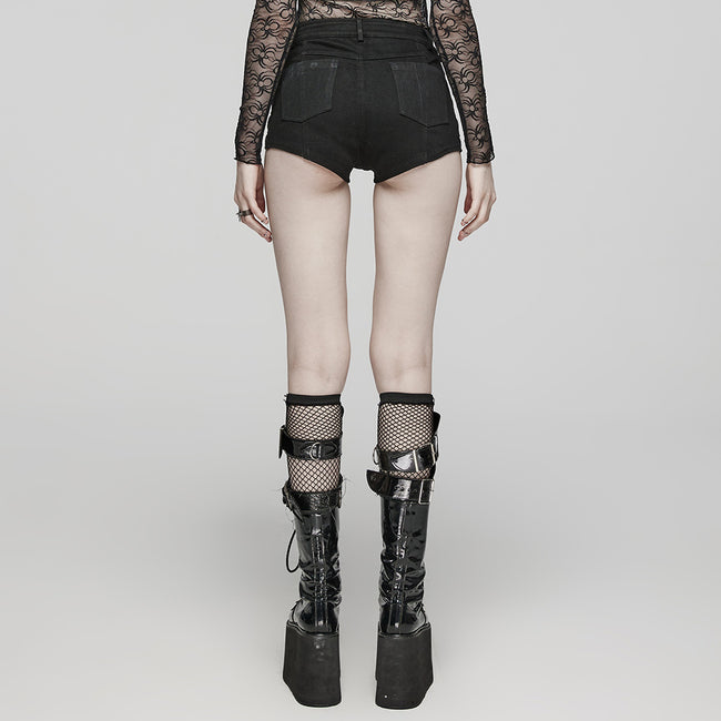 Punk Metal ring shorts