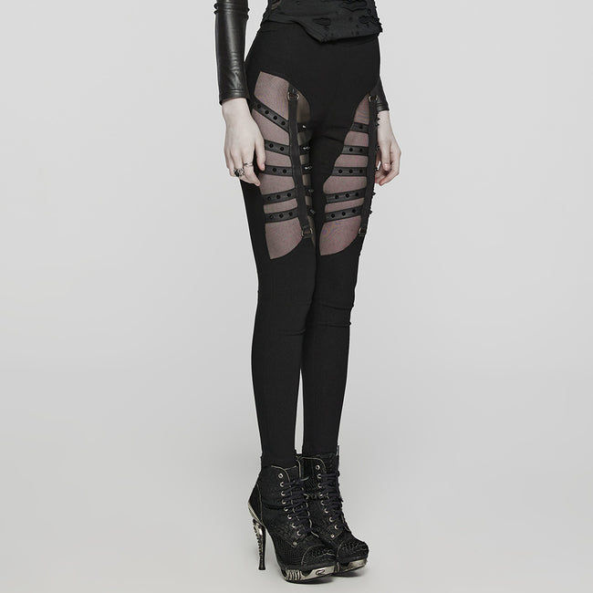 Punk Sexy split hollow leggings