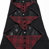 Punk hollow structured flared pants