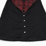 Punk hollow structured flared pants