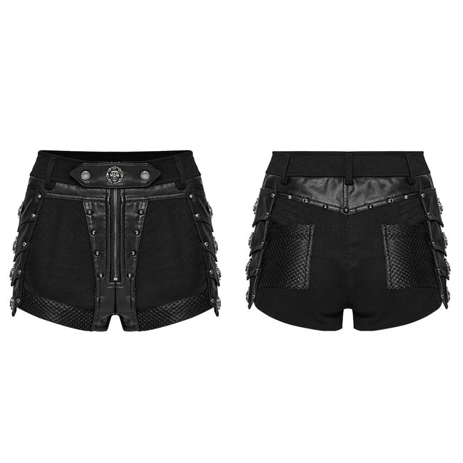 Punk armor fragments shorts