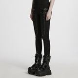 Punk 3D pleated leggings