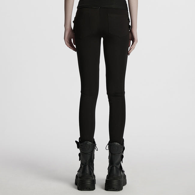 Punk 3D pleated leggings