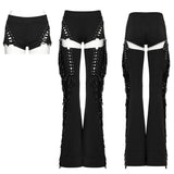 Punk detachable tassel pants