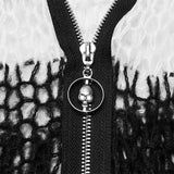 Punk striped cardigan sweater