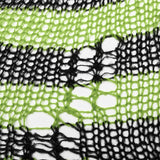 Punk striped cardigan sweater