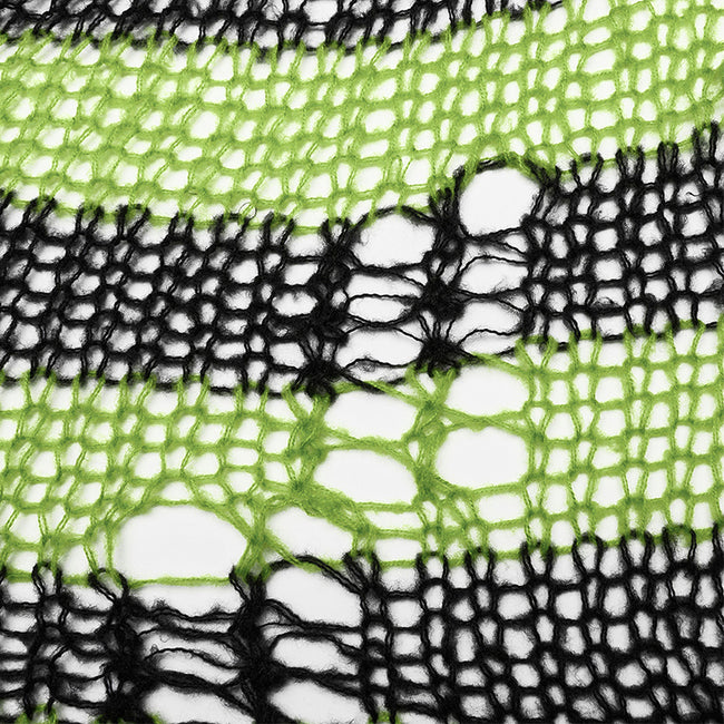 Punk striped cardigan sweater