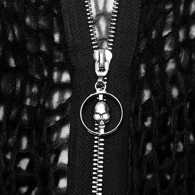 Punk striped cardigan sweater