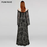 Gothic Mystery off shoulder Dress
