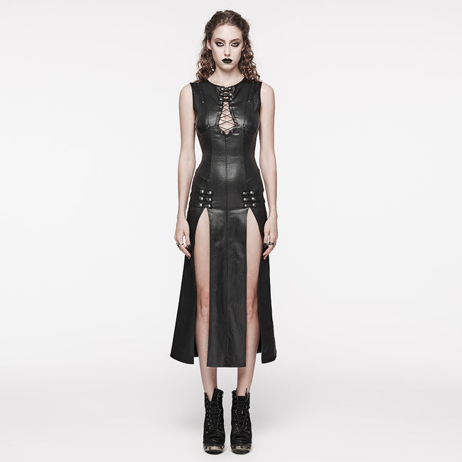 PUNK patent leather dress