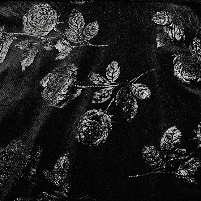 Goth Rose Print Dress