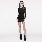 Goth formal elegant lace dress