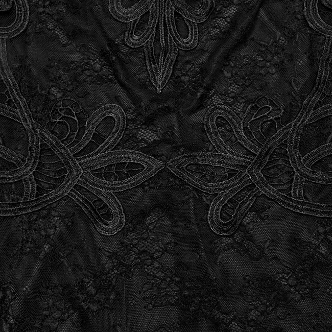Goth formal elegant lace dress