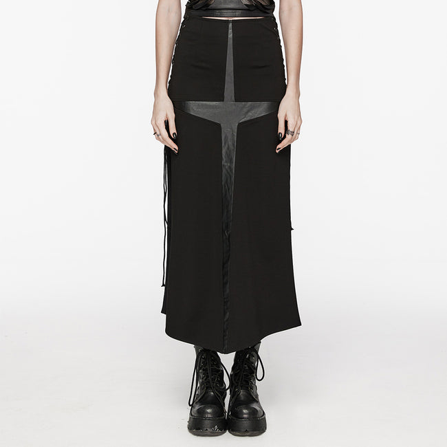 Punk cross women's skirt