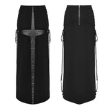 Punk cross women's skirt