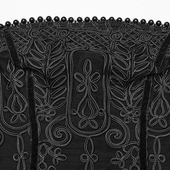 Goth 3D Embroidered Dress