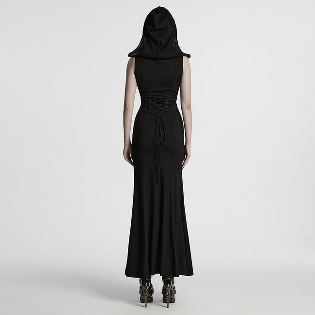 Punk hooded visual dress