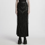 Gothic visual lace skirt