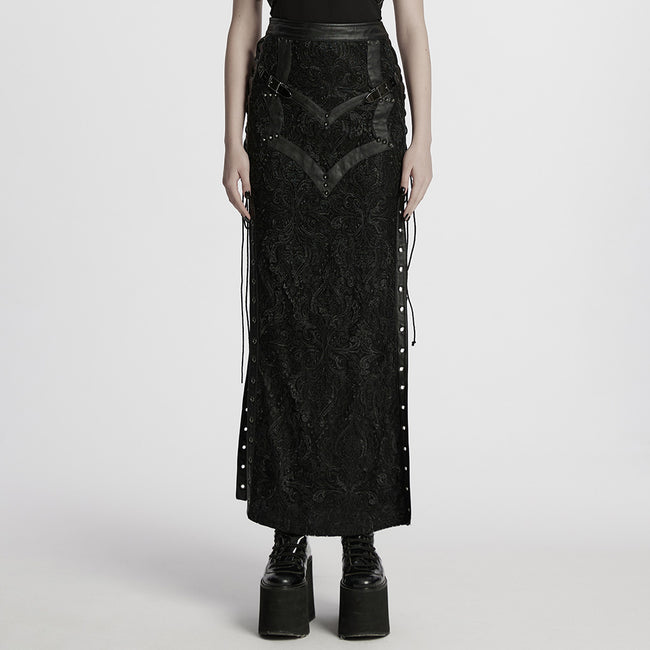 Gothic visual lace skirt