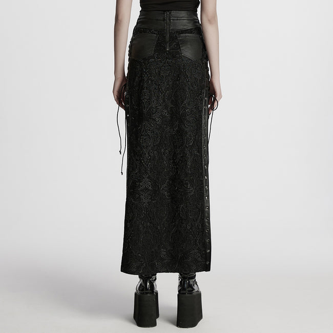 Gothic visual lace skirt