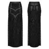Gothic visual lace skirt