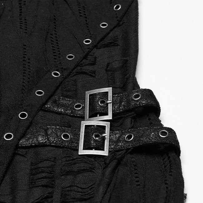 Goth irregular split dress