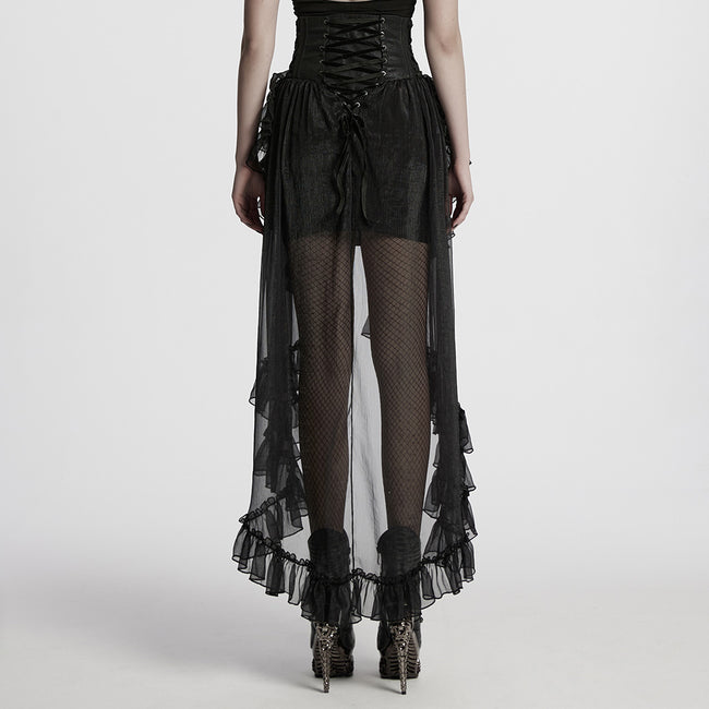 Gothic Romantic Chiffon Skirt