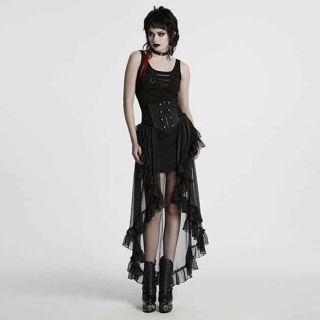 Gothic Romantic Chiffon Skirt