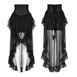 Gothic Romantic Chiffon Skirt