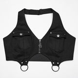 Punk halter neck dress