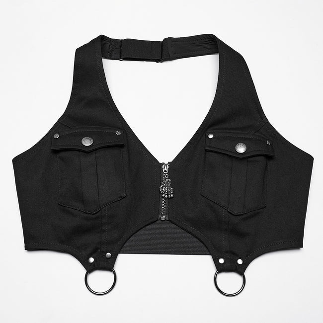 Punk halter neck dress