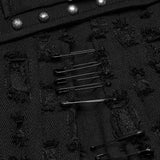 Decadent punk denim skirt