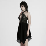Punk halter neck dress