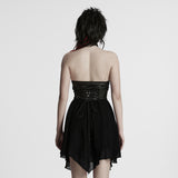 Punk halter neck dress