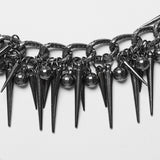 PUNK spike waist metal chain