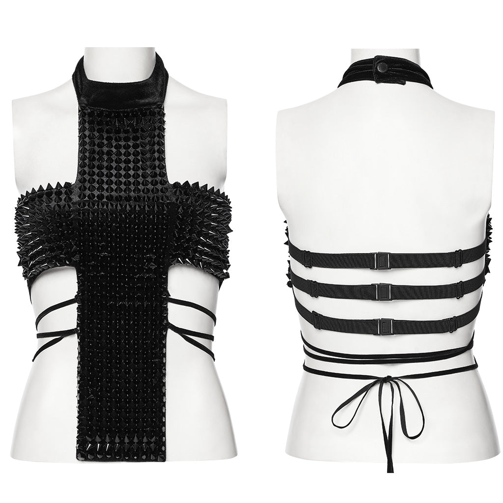 Gothic Cross Halter Top– Punkravestore