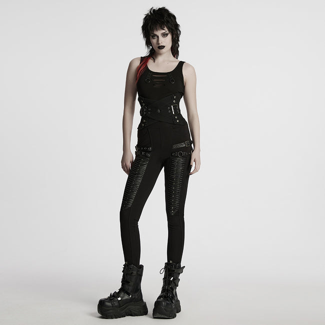 Punk interlaced corset