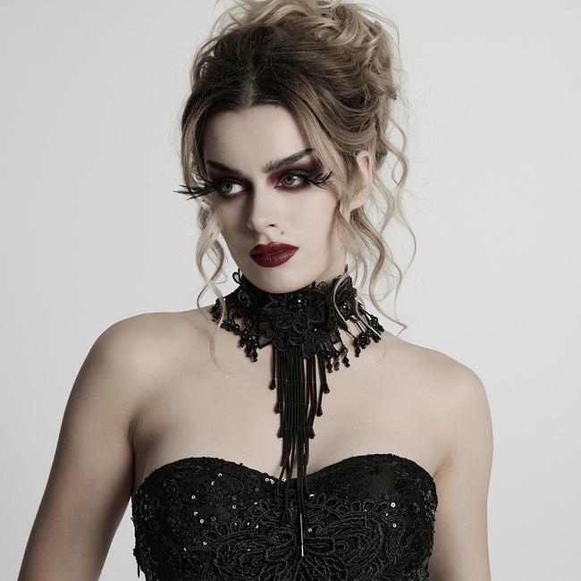 Gothic Gorgeous Long tassel Necklace