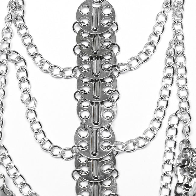 Metal scale chest chain