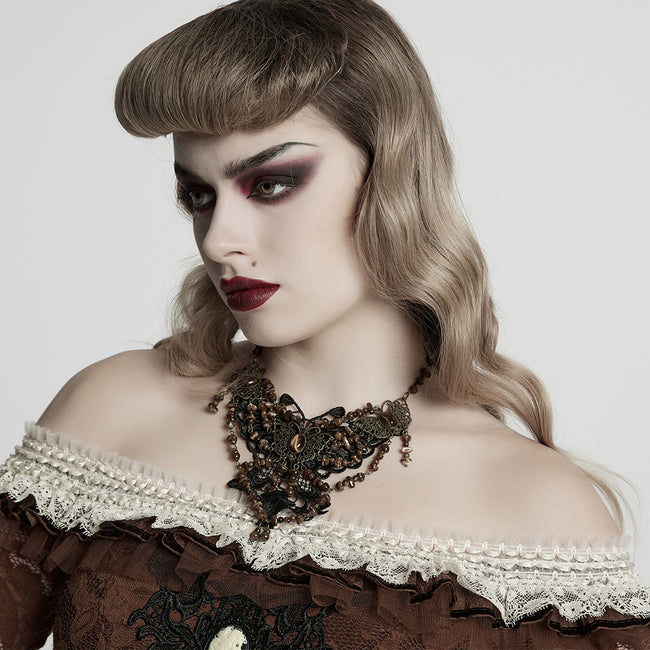 Steampunk Butterfly Necklace