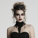 Gothic Gorgeous Black Crystal Headband