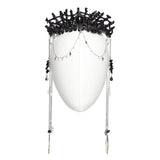 Gothic Gorgeous Black Crystal Headband