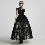 Goth gradient patent leather corset